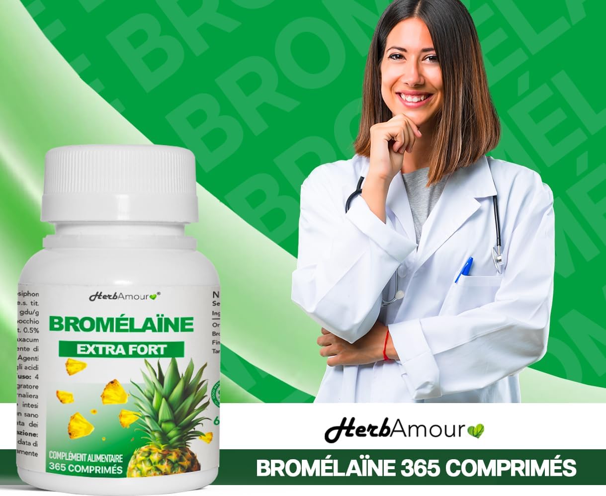 Thumbnail 6 de BROMÉLAÏNE d’Ananas — 365 comprimés haute dose, végan et 100% Italien