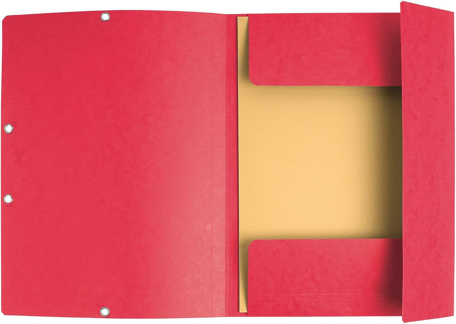 Thumbnail 3 de Exacompta 55305E – Paquet de 10 chemises à élastiques, pochettes 3 rabats, 24 x 32 cm, carte lustrée 355 g/m², A4, rouge