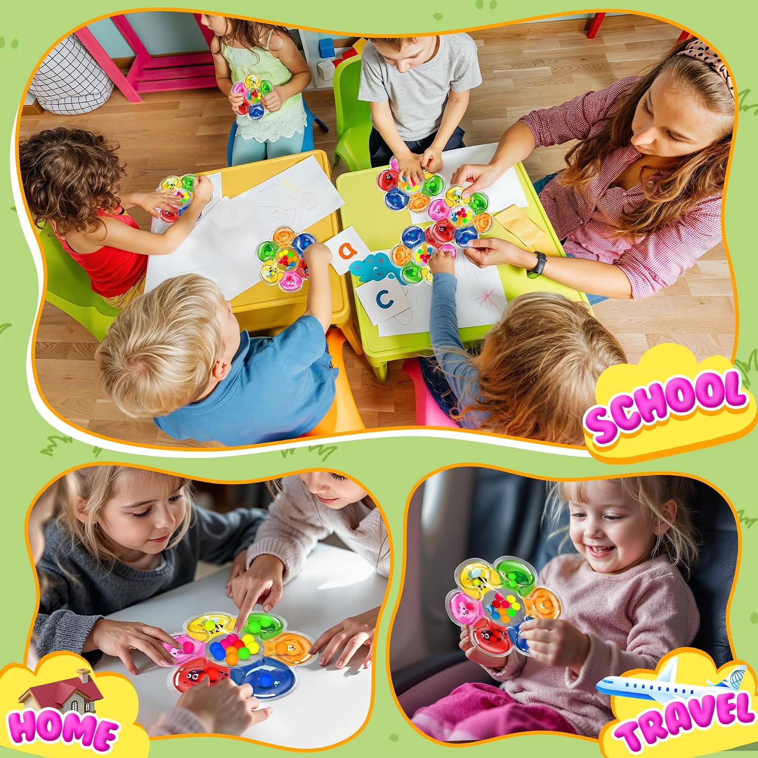 Detalle 2 de MORECOLL Color Sorting Sensory Toy for Toddlers & Kids – Calming, Fine Motor & Colour Matching