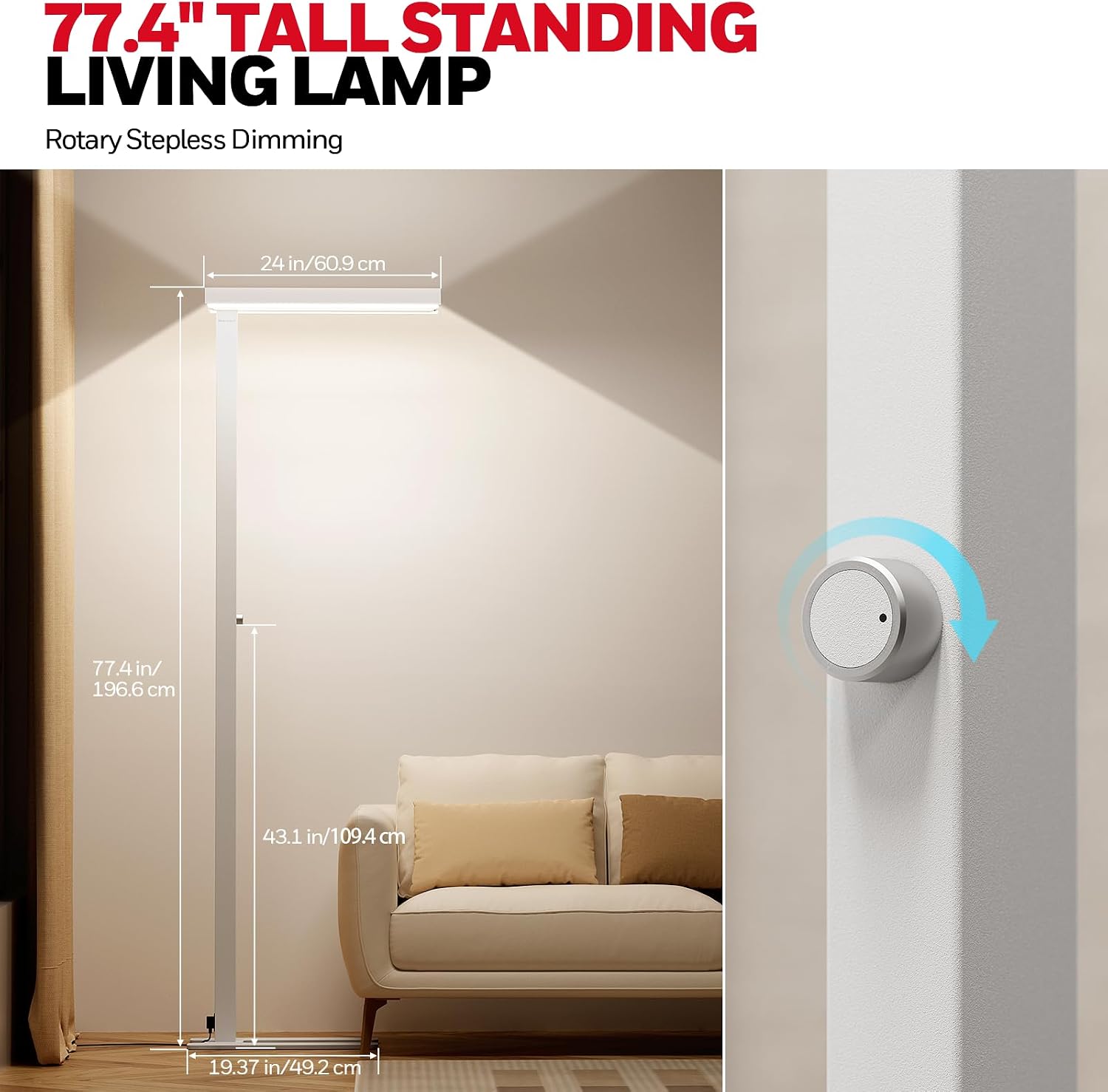 Thumbnail 4 de Honeywell 6000LM Floor Lamp for Living Room