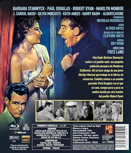 Thumbnail 1 de Encuentro en la Noche BD 1952 Clash by Night [Blu-ray] — Edición Blu-ray de investigación