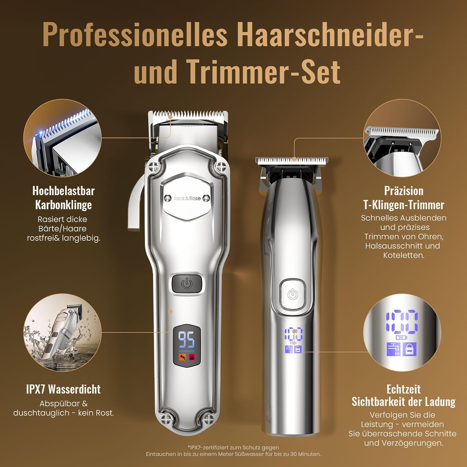 Thumbnail 4 de Jack & Rose Haarschneidemaschine Profi Haarschneider