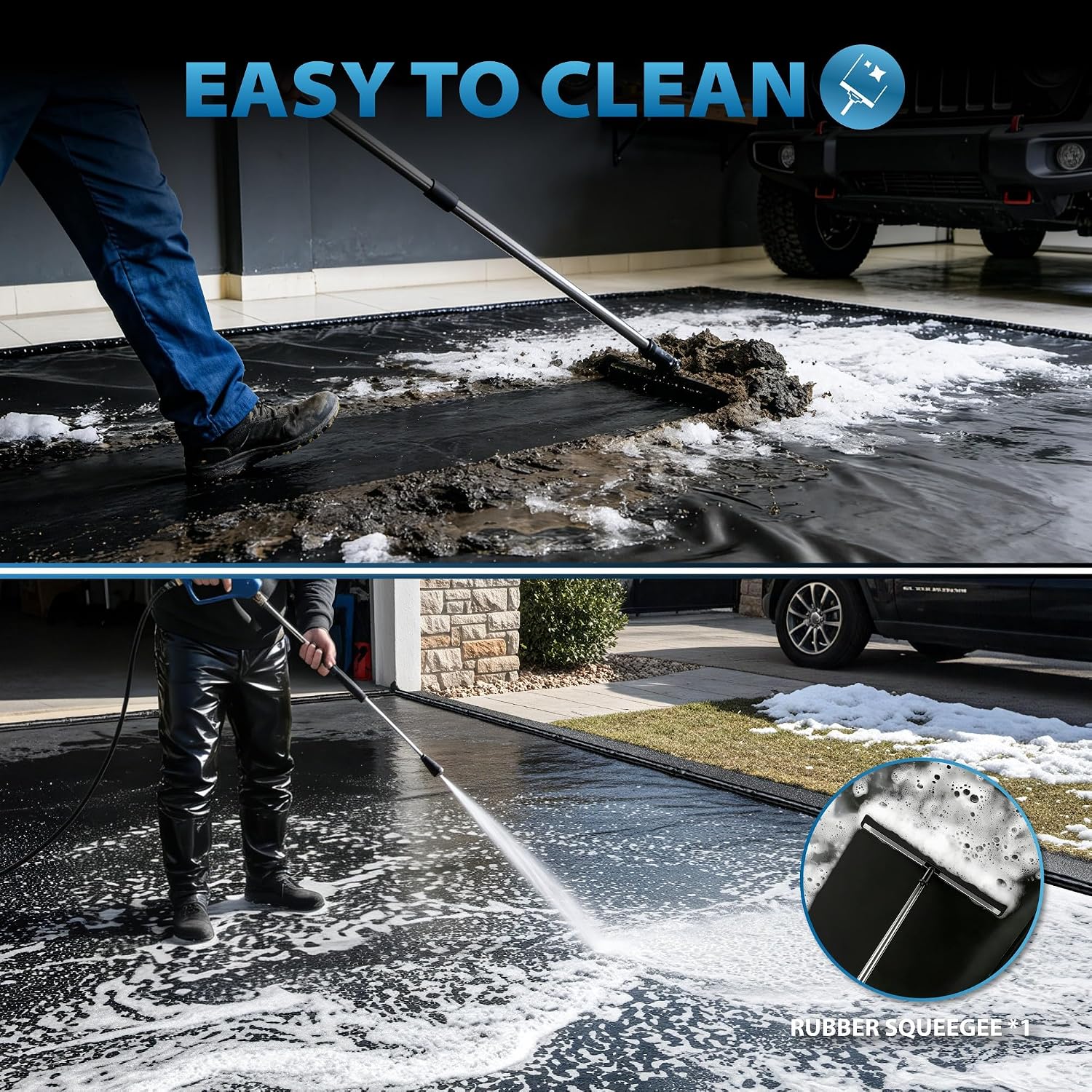 Detalle de Aegis Mats Garage Floor Mat, 65-Gallon Capacity