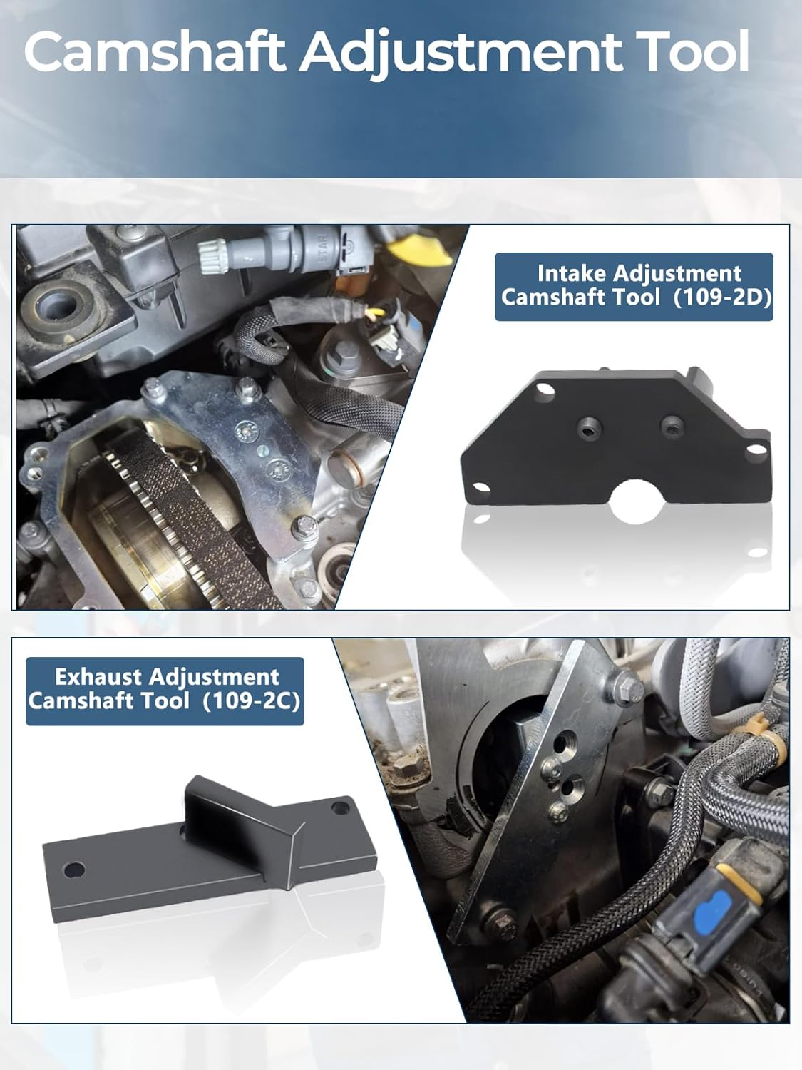 Thumbnail 3 de Kit de calage moteur Wvoillty pour courroie de distribution – outils spécifiques 1.0/1.2 VTi (VVT) / GDI PureTech – réf. 0109-2A, 109-2C, 109-2D