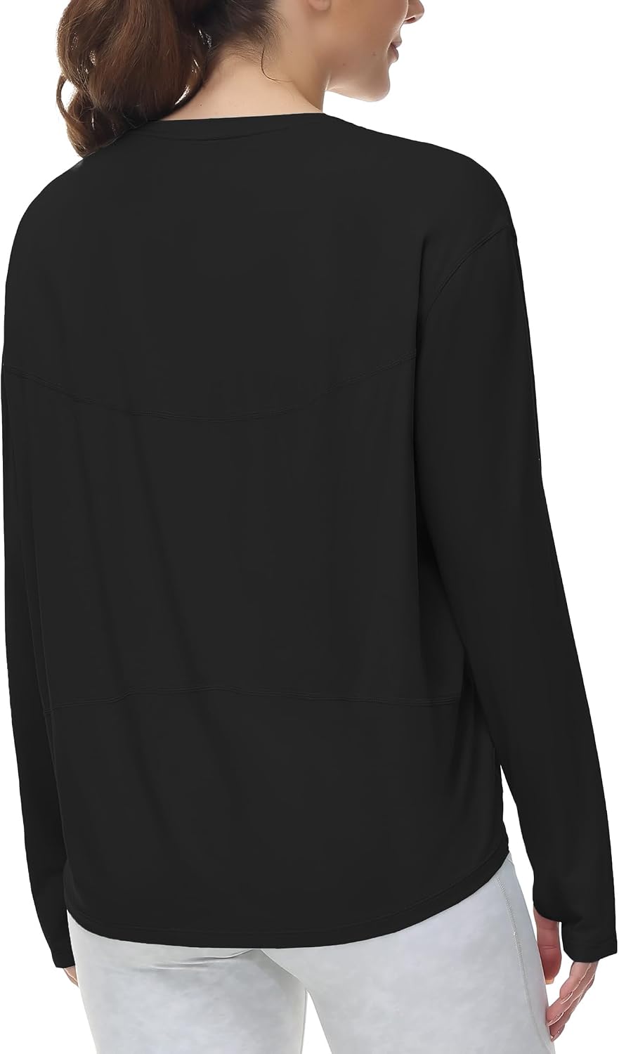 Thumbnail 4 de THE GYM PEOPLE Women's Long Sleeve Sports Shirt, Loose Fit with Thumb Holes