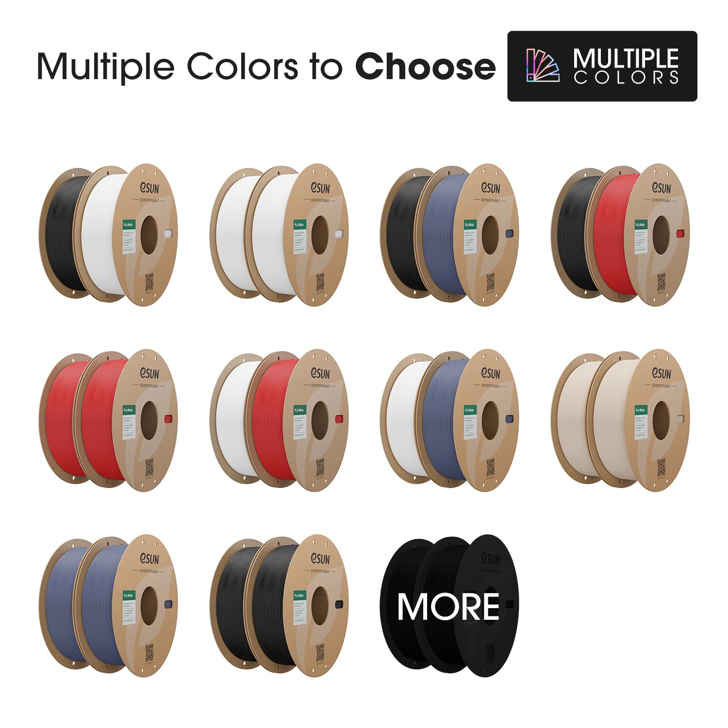Thumbnail 6 de eSUN Matte PLA Filament 1,75 mm, 1 kg