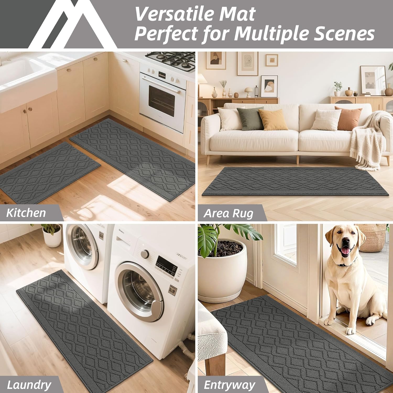 Thumbnail 6 de COSY HOMEER Kitchen Rug Mats 48x20 in ๐