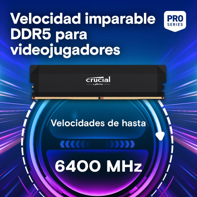 Thumbnail 3 de Crucial Pro OC DDR5 6000MHz 32 GB CL36 para PC