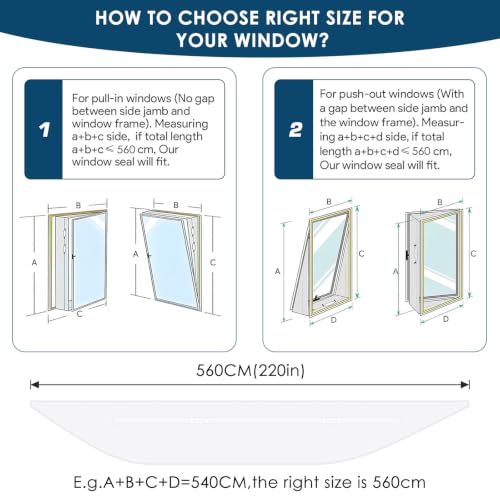 Thumbnail 6 de Wbbrbbr Fensterabdichtung für Mobile Klimageräte, 300 cm – Wirksame Abdichtung für Fenster, Dachfenster und Flügelfenster