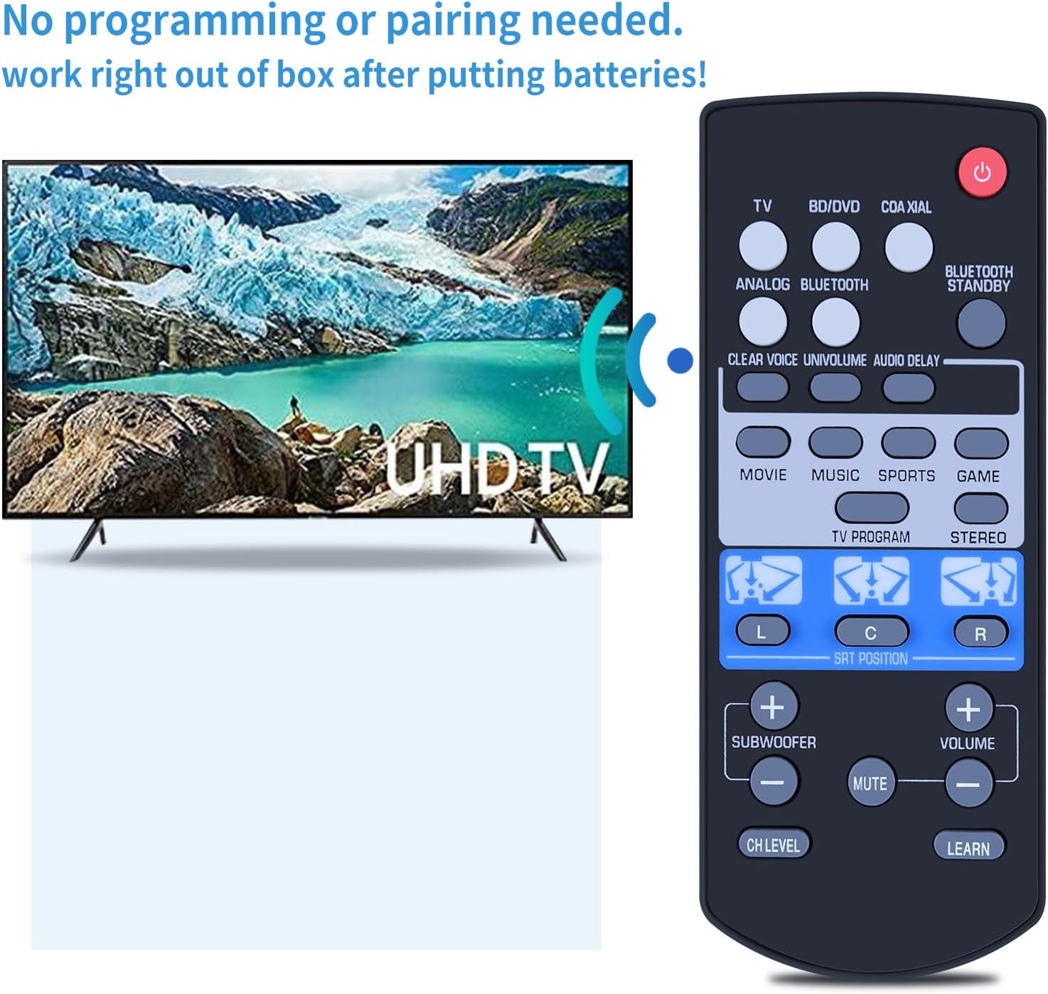 Thumbnail 5 de TCNOUMT New FSR82-ZK77690 Remote Control for Yamaha SRT-1000 Series