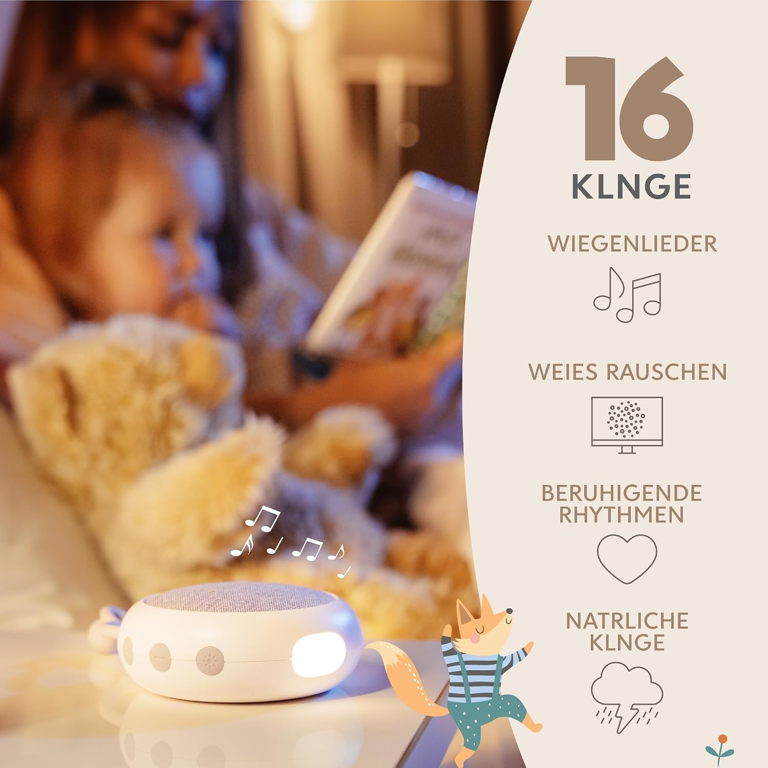 Thumbnail 1 de Sweety Fox White Noise Machine Baby Einschlafhilfe