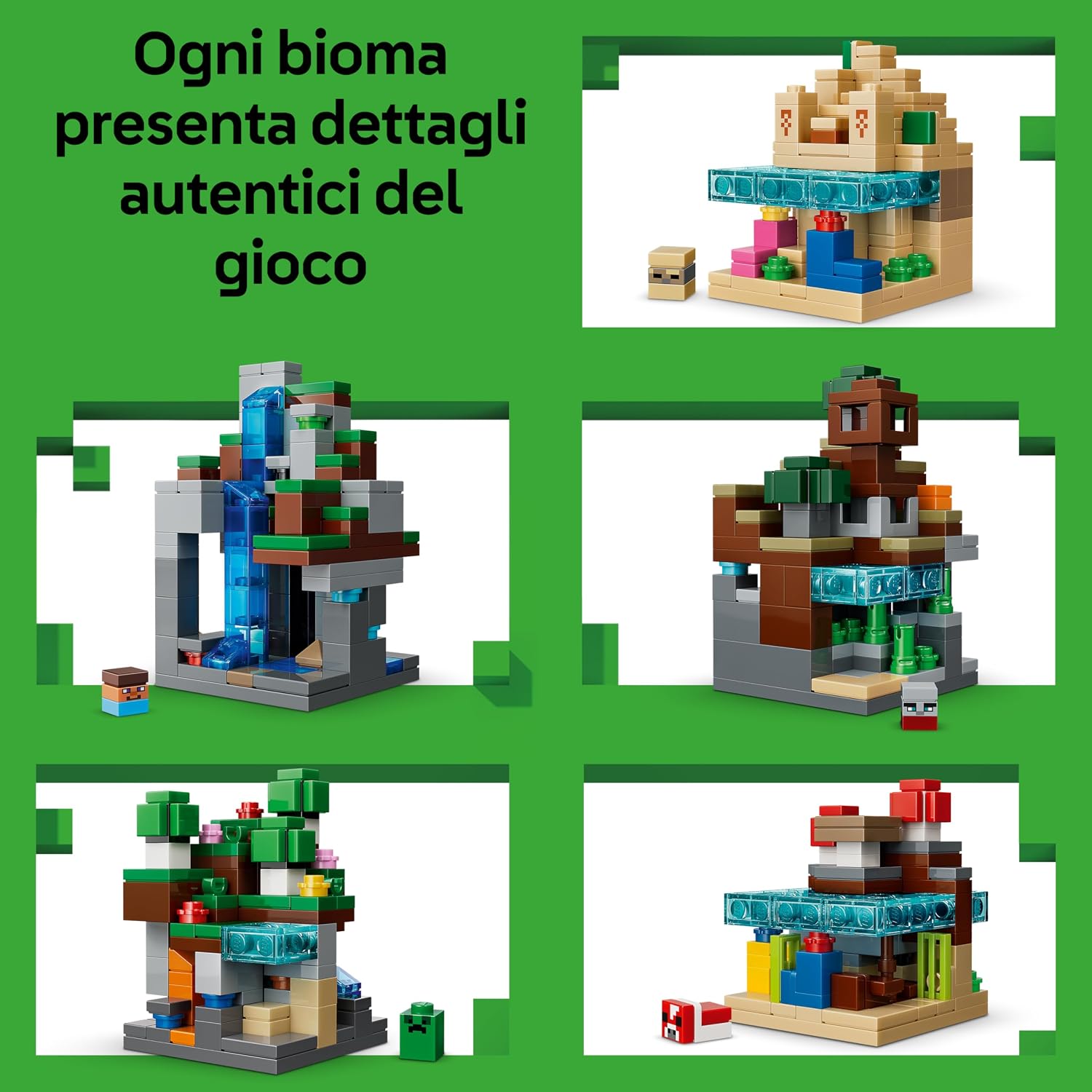 Detalle de LEGO Minecraft Mini-Biomi 21589 gioco da tavolo
