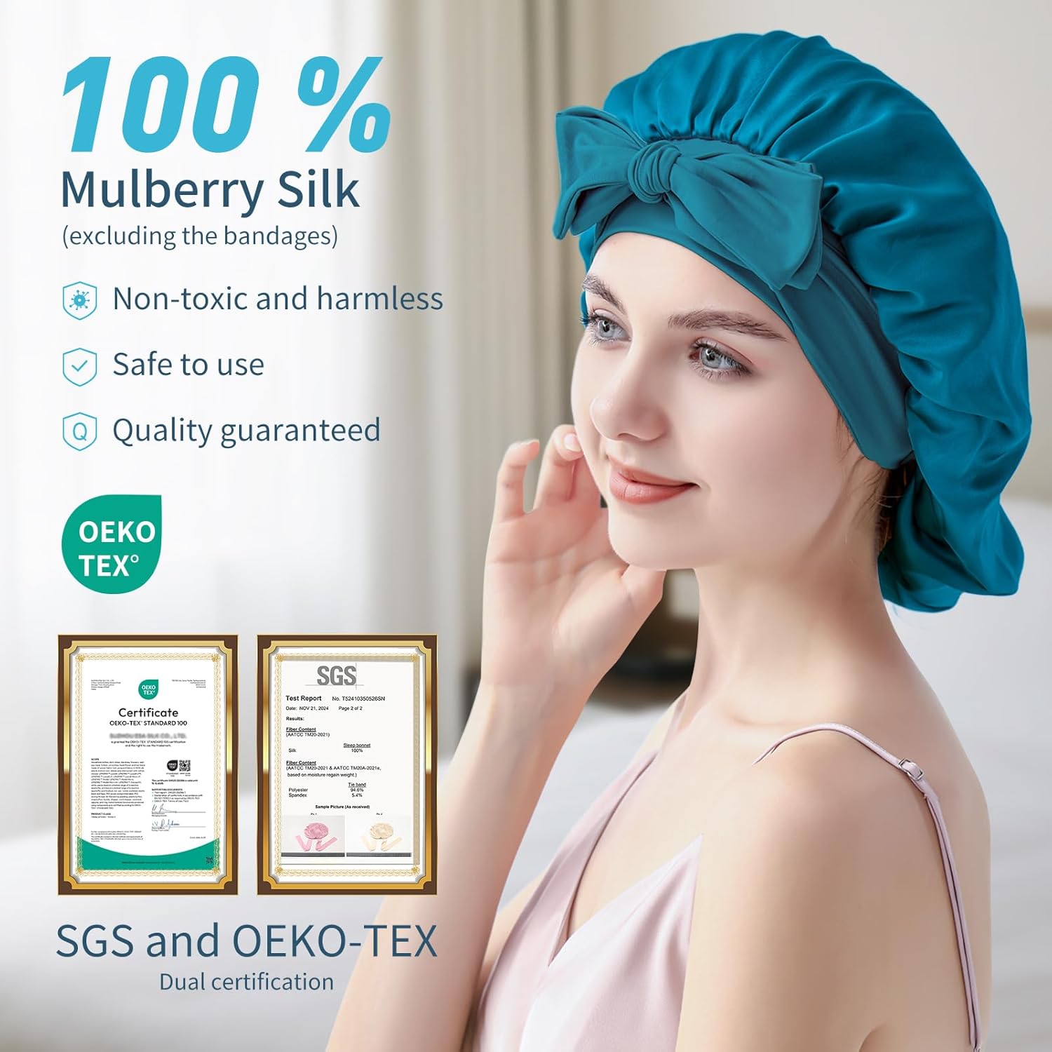 Thumbnail 1 de Silmana Silk Bonnet 22 Momme