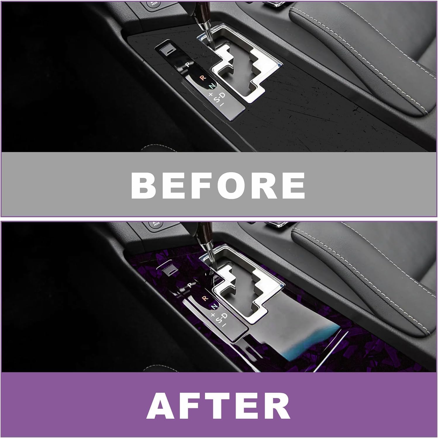 Thumbnail 6 de Arespark Purple Forged Carbon Fibre Vinyl Wrap (DIY adhesive film) 1ft x 5ft