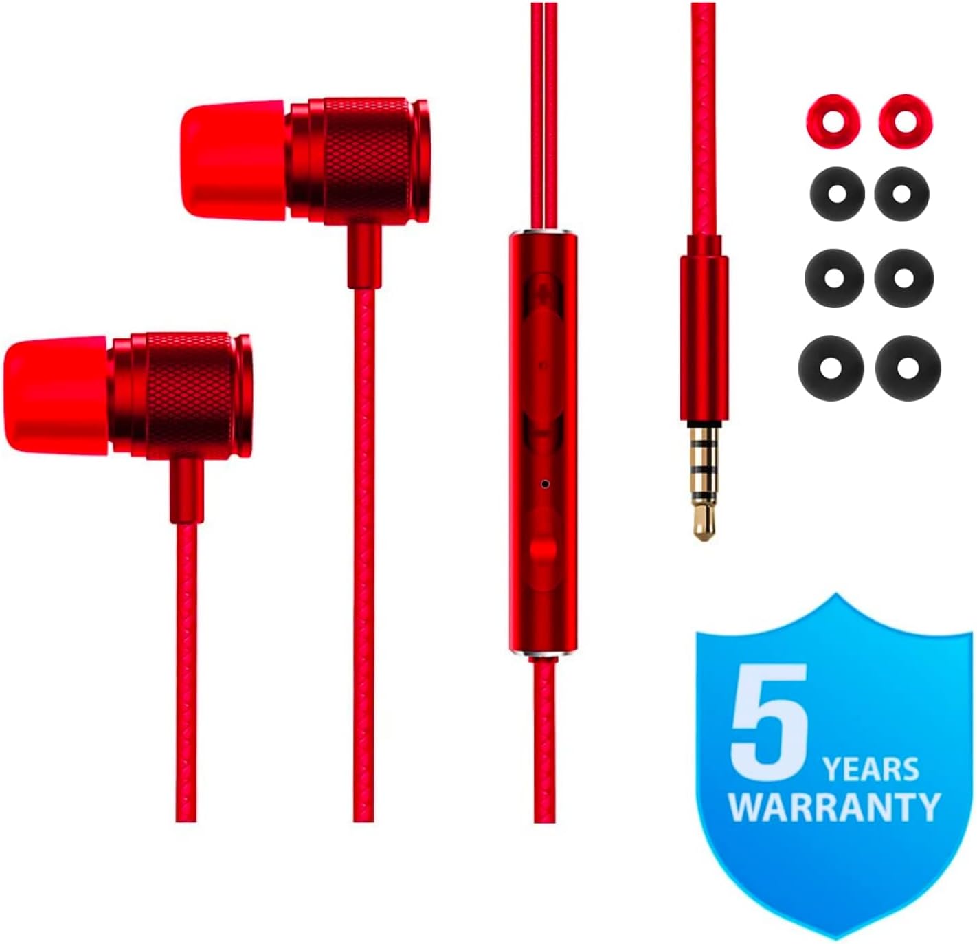 Thumbnail 5 de Ludos ULTRA Wired In-Ear Earphones with Microphone, Volume Control & Noise Isolation
