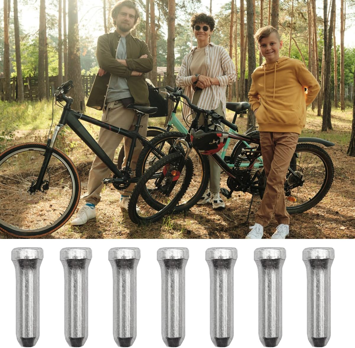 Thumbnail 6 de Bike cable end caps, 100-piece set