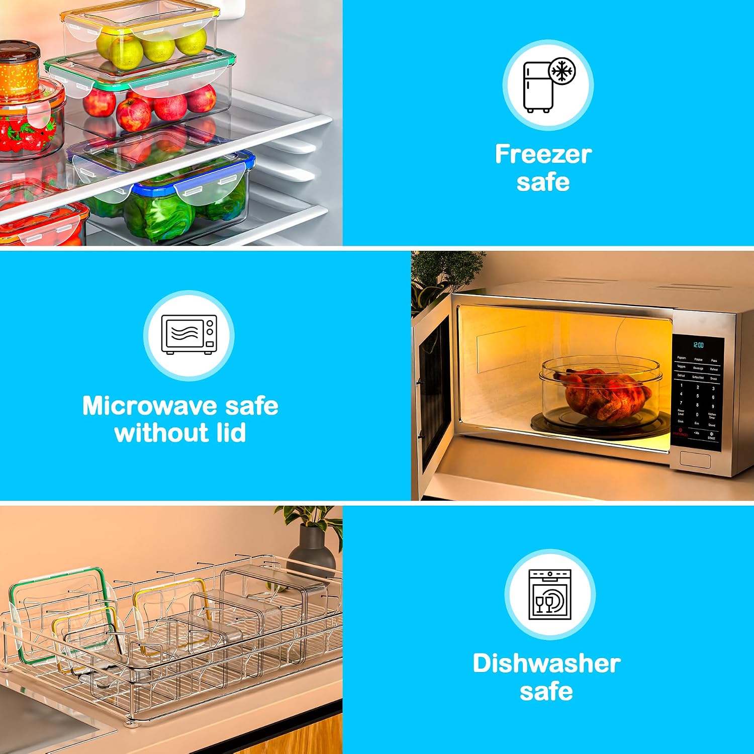 Thumbnail 3 de 40 Pcs Airtight Food Storage Containers