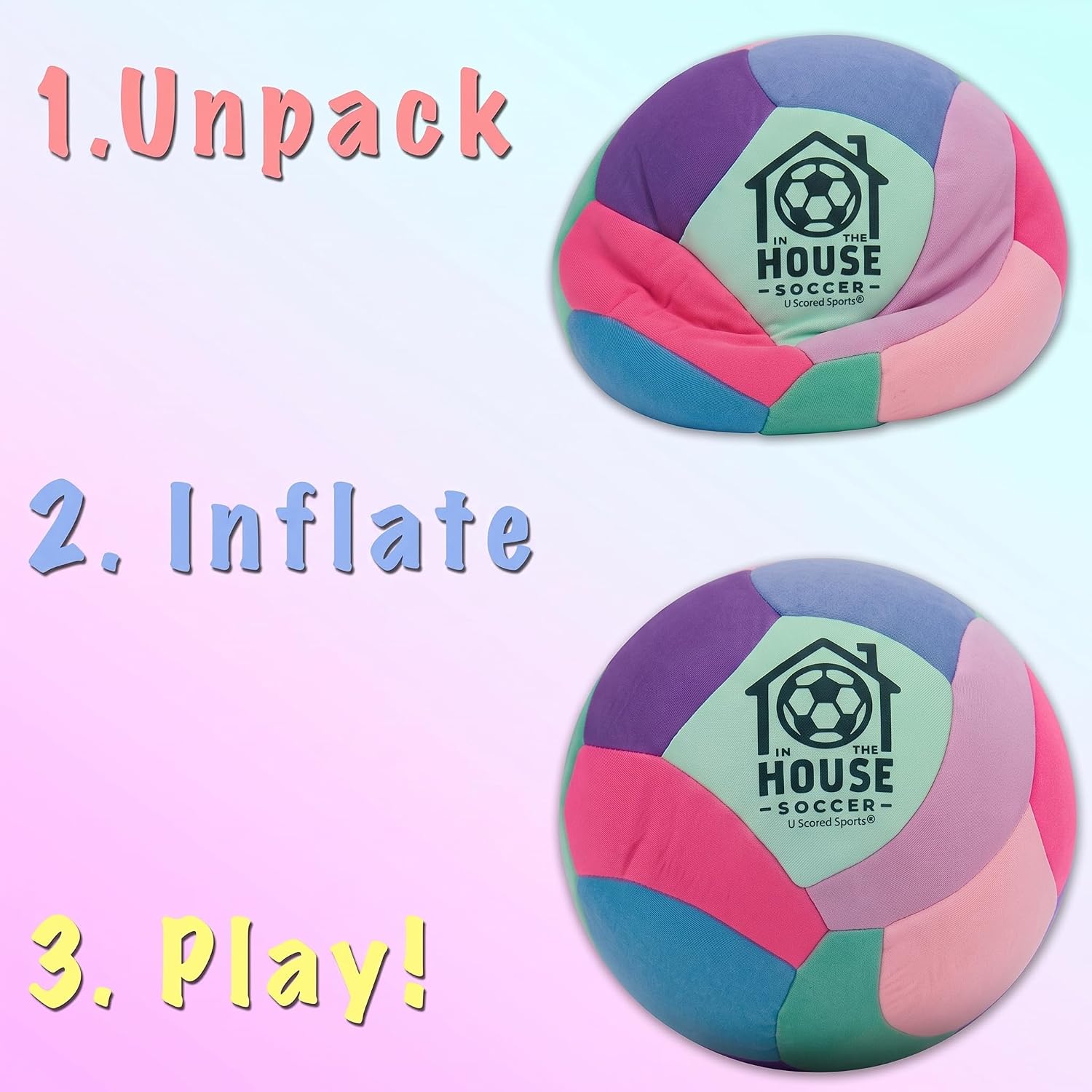 Thumbnail 4 de U Scored Sports In The House Size 4 Padded Indoor Soccer Ball