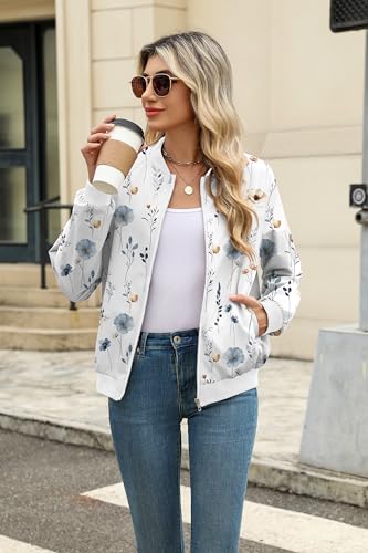 Detalle 2 de Zeagoo Veste Bomber Femme ⚙