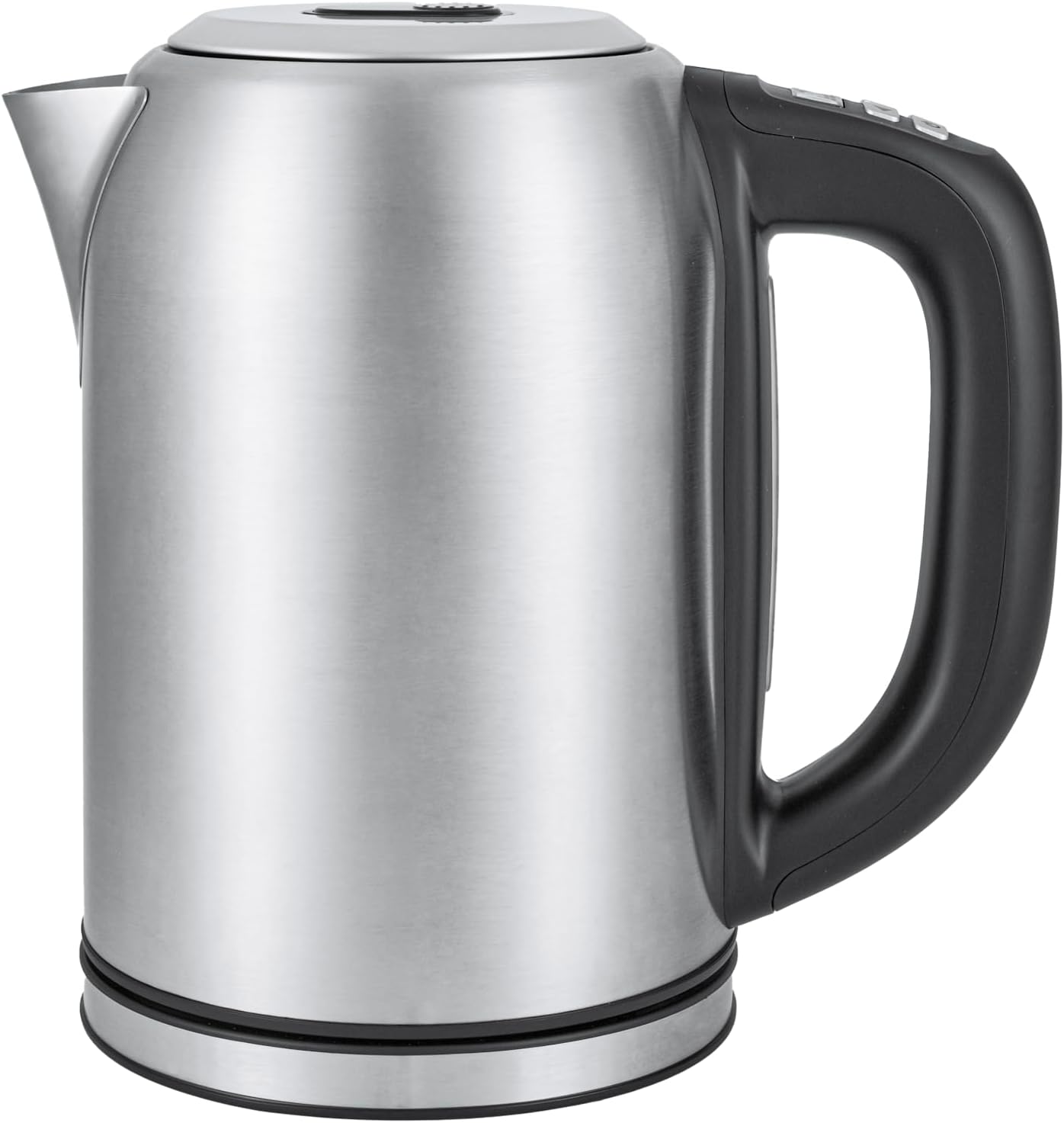 Detalle de Amazon Basics Stainless Steel Kettle with Digital Display (1.7 L) with Strix Controller