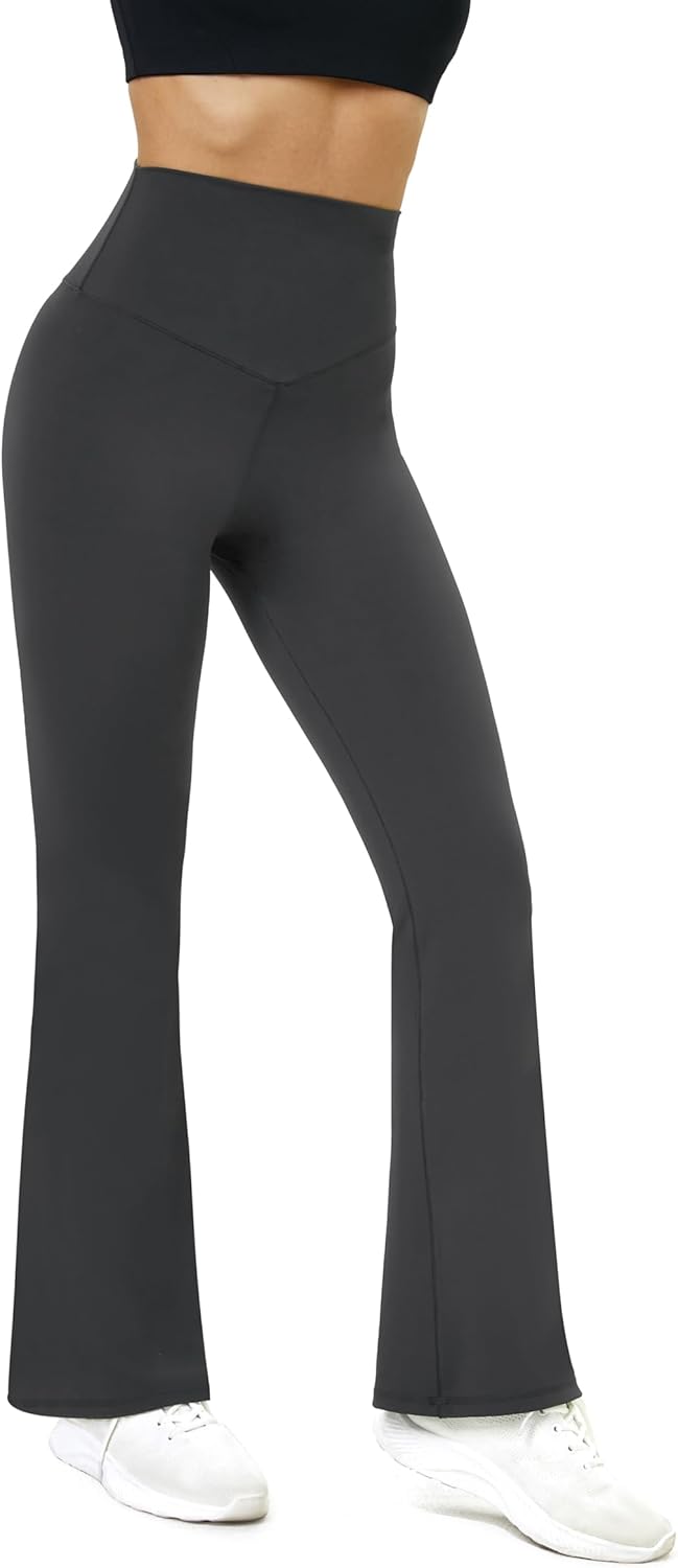 Thumbnail 3 de Glacspyg Yogahose Damen Flared Sporthose mit hoher Taille und Bauchkontrolle