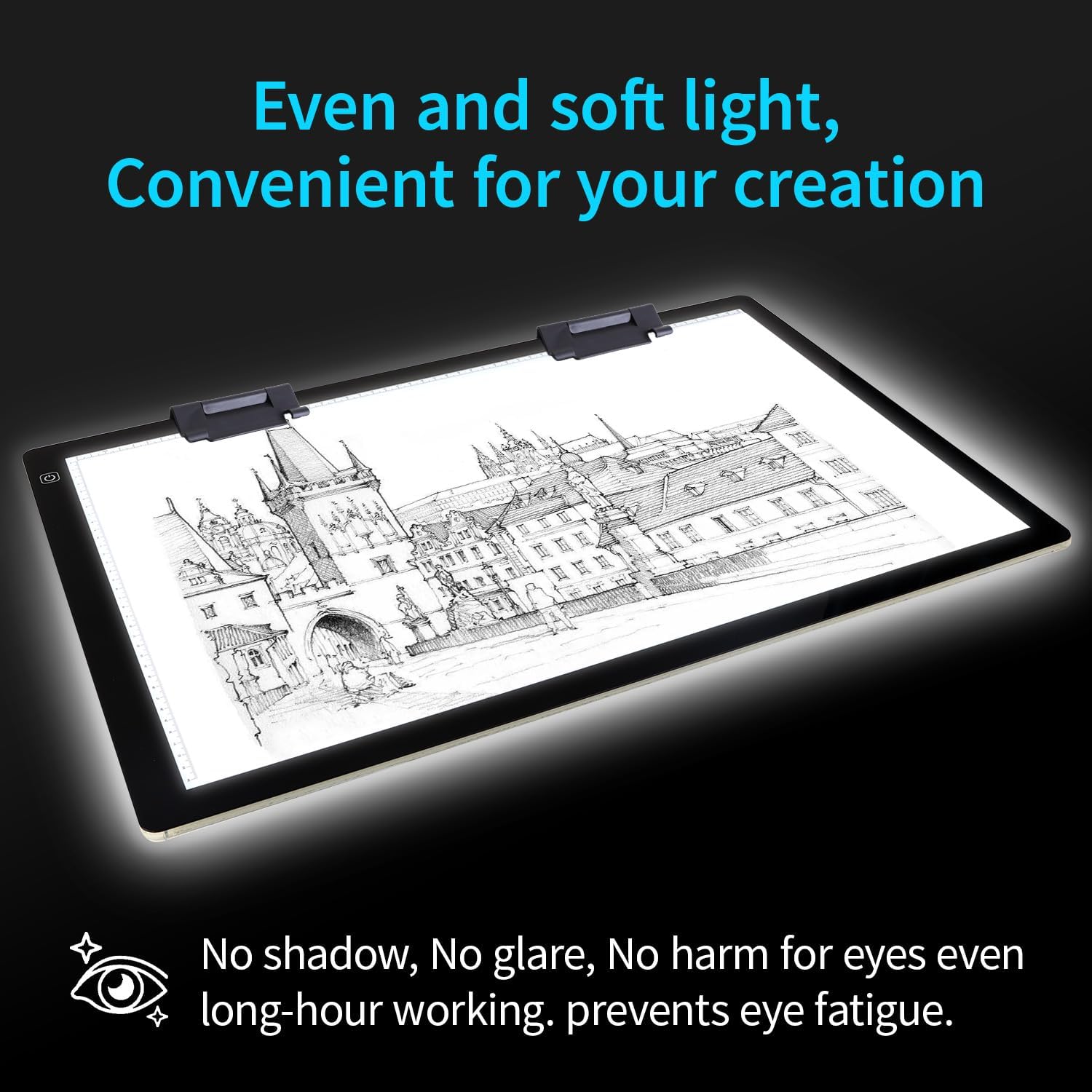 Detalle de Zocelight A2 Light Pad, 7mm LED Drawing Board with Adjustable Brightness