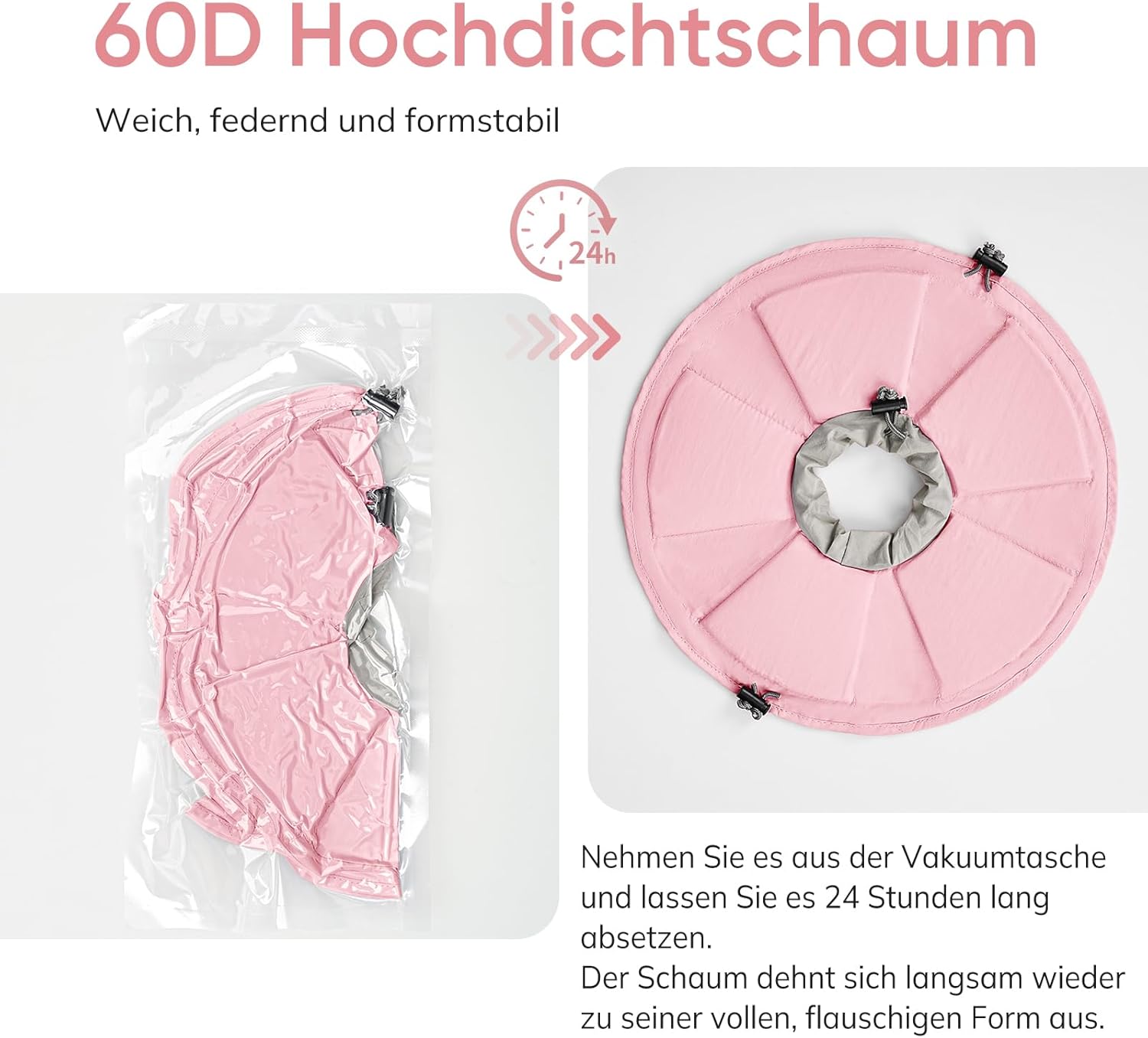 Thumbnail 3 de Supet Weiche Halskrause für Katzen – verstellbar, rosa Blume, Größe M