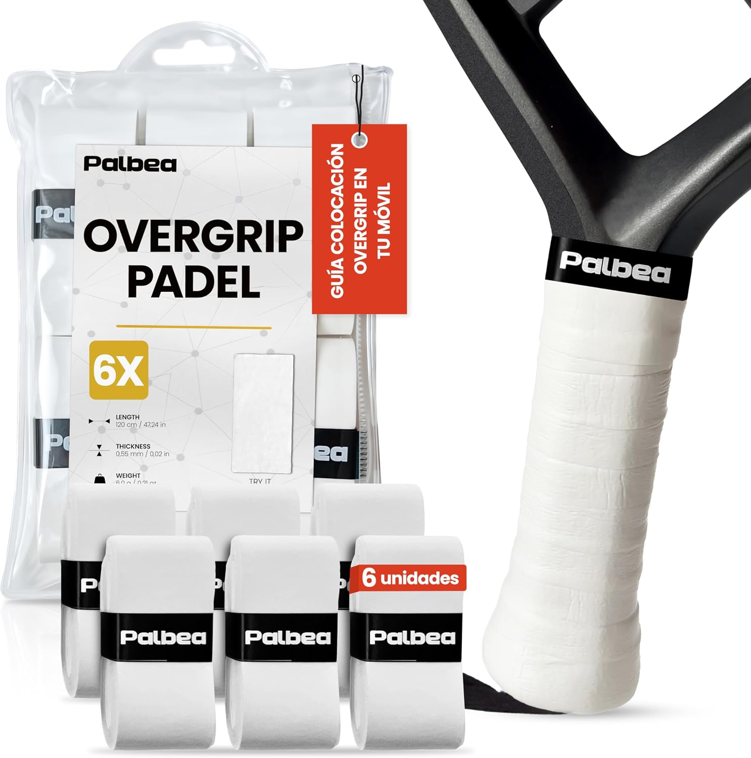 Detalle de Palbea Grip Padel Extra Adherente Overgrip
