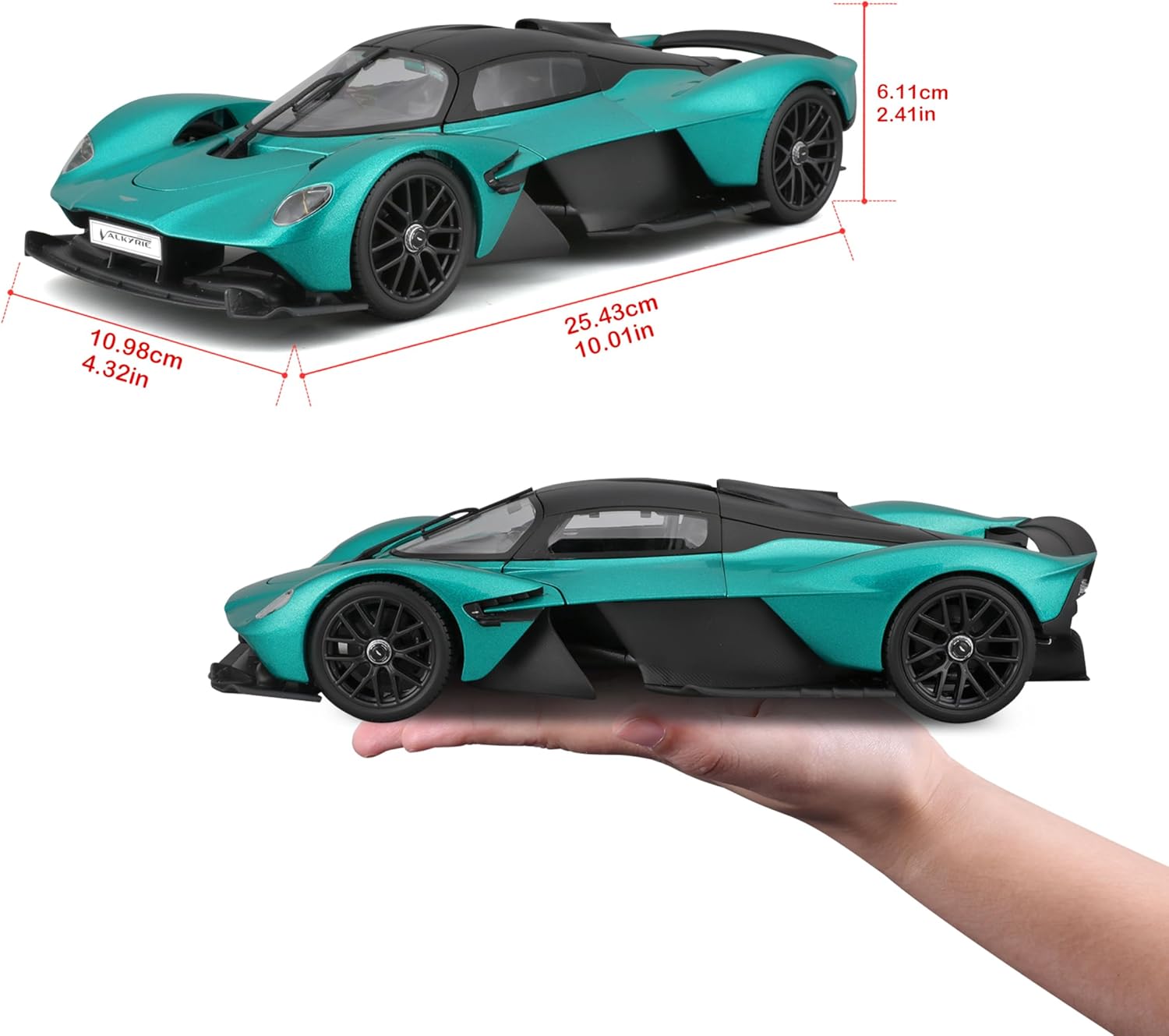 Thumbnail 6 de Maisto Aston Martin Valkyrie (2022) im Maßstab 1:18 – Modellauto mit beweglichen Türen, Motorhaube & Kofferraum