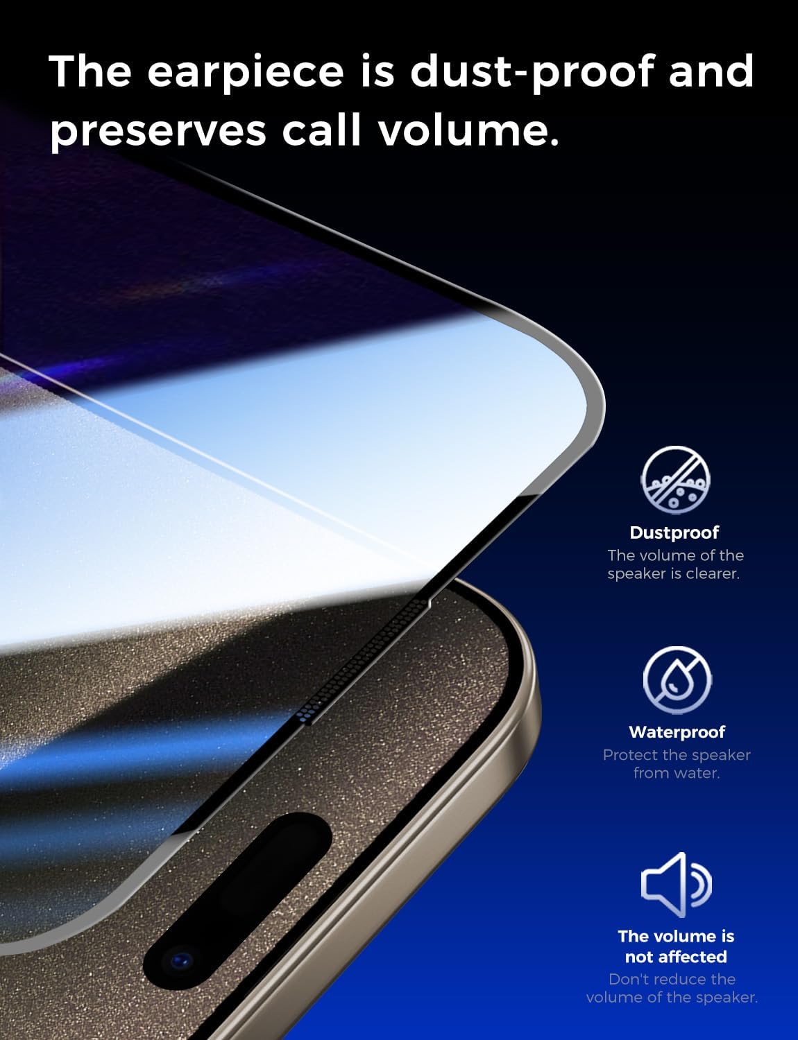 Thumbnail 5 de MAGIC JOHN Screen Protector for iPhone 15 Pro Max 6.7