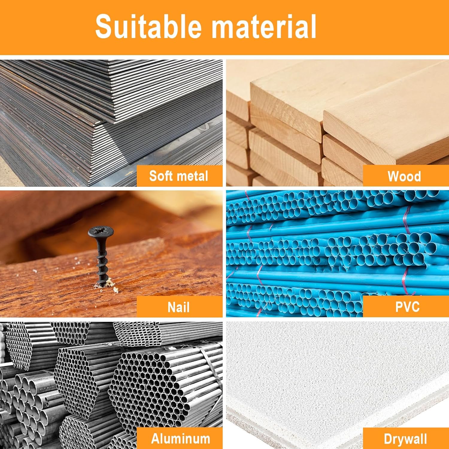 Thumbnail 5 de SURFOU Multi Tool Blade Set 32‑piece (oscillating saw accessories) for wood, metal and grout removal