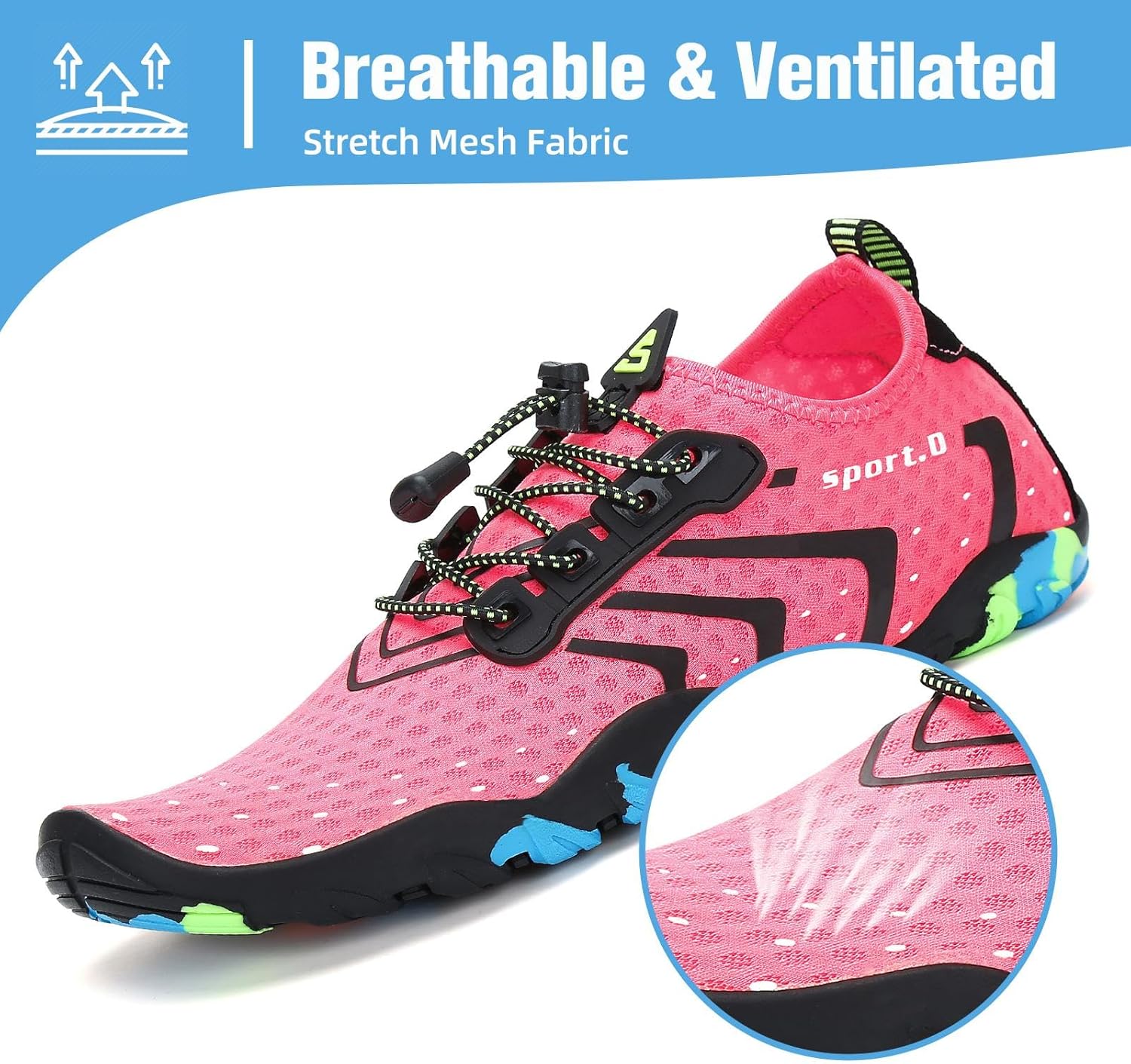 Thumbnail 2 de Mishansha Water Shoes for Women & Men: Quick-Dry Barefoot-Feel Aqua Shoes