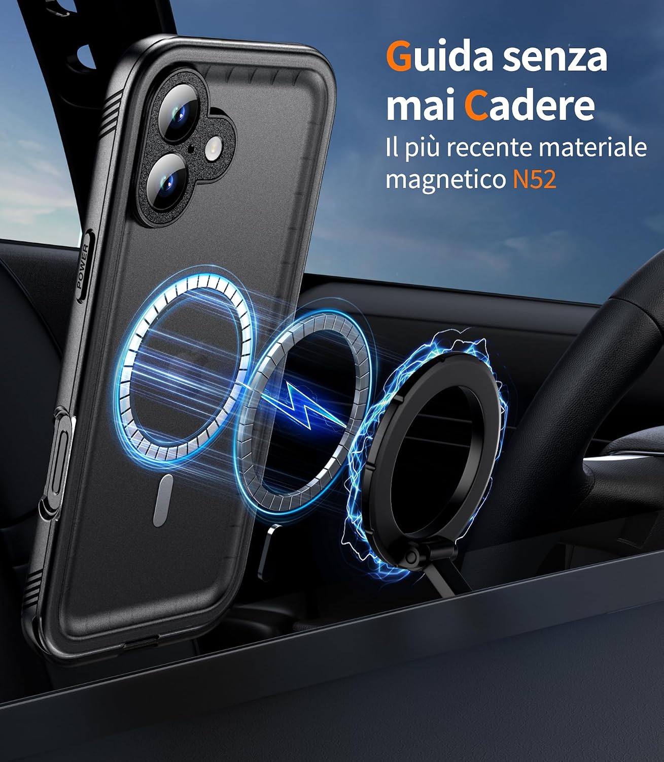 Thumbnail 2 de Cozycase Cover TOP Antiurto IP68 per iPhone 16 — protezione rugged, impermeabile e subacquea