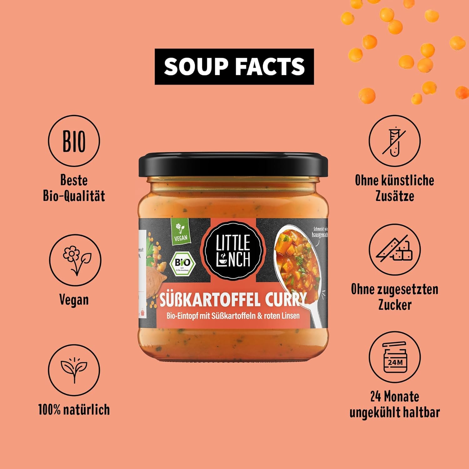 Detalle de Little Lunch Bio Vegane Lieblinge Box – Kennenlernbox (6 × 350 g)