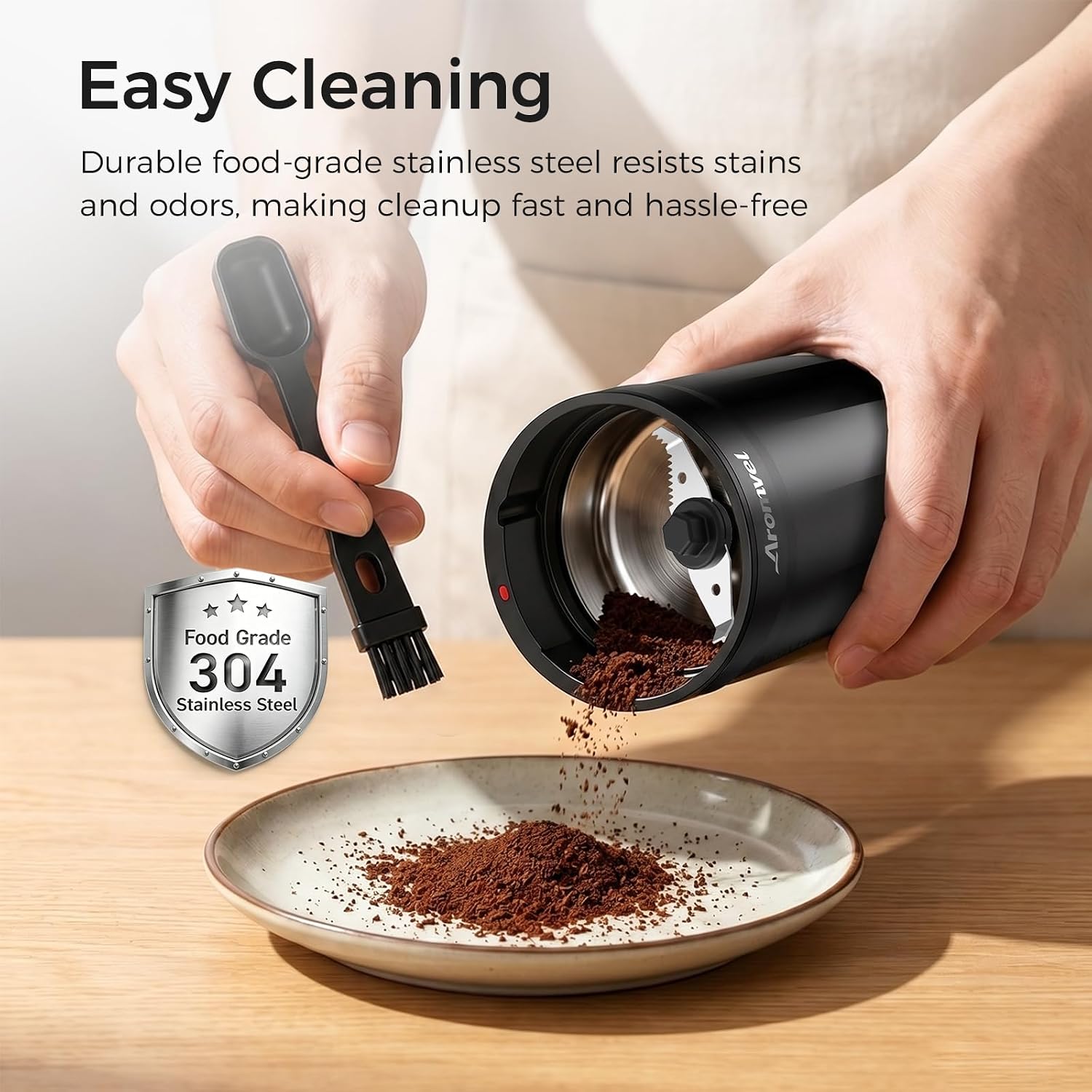 Thumbnail 5 de Aromvel CG3501-V1 Electric Coffee Grinder with Stainless Steel Blades