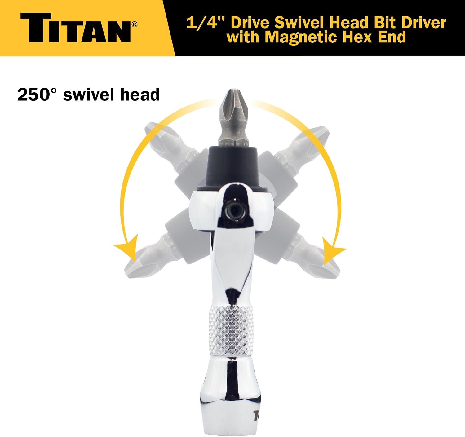 Thumbnail 6 de Titan 11340 ナノラチェット 1/4インチドライブ・90歯・250度回転ヘッド