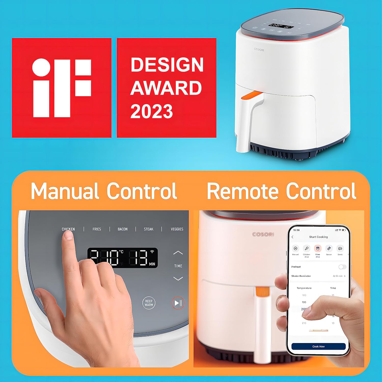 Thumbnail 1 de COSORI Air Fryer 3.8L 7 Functions