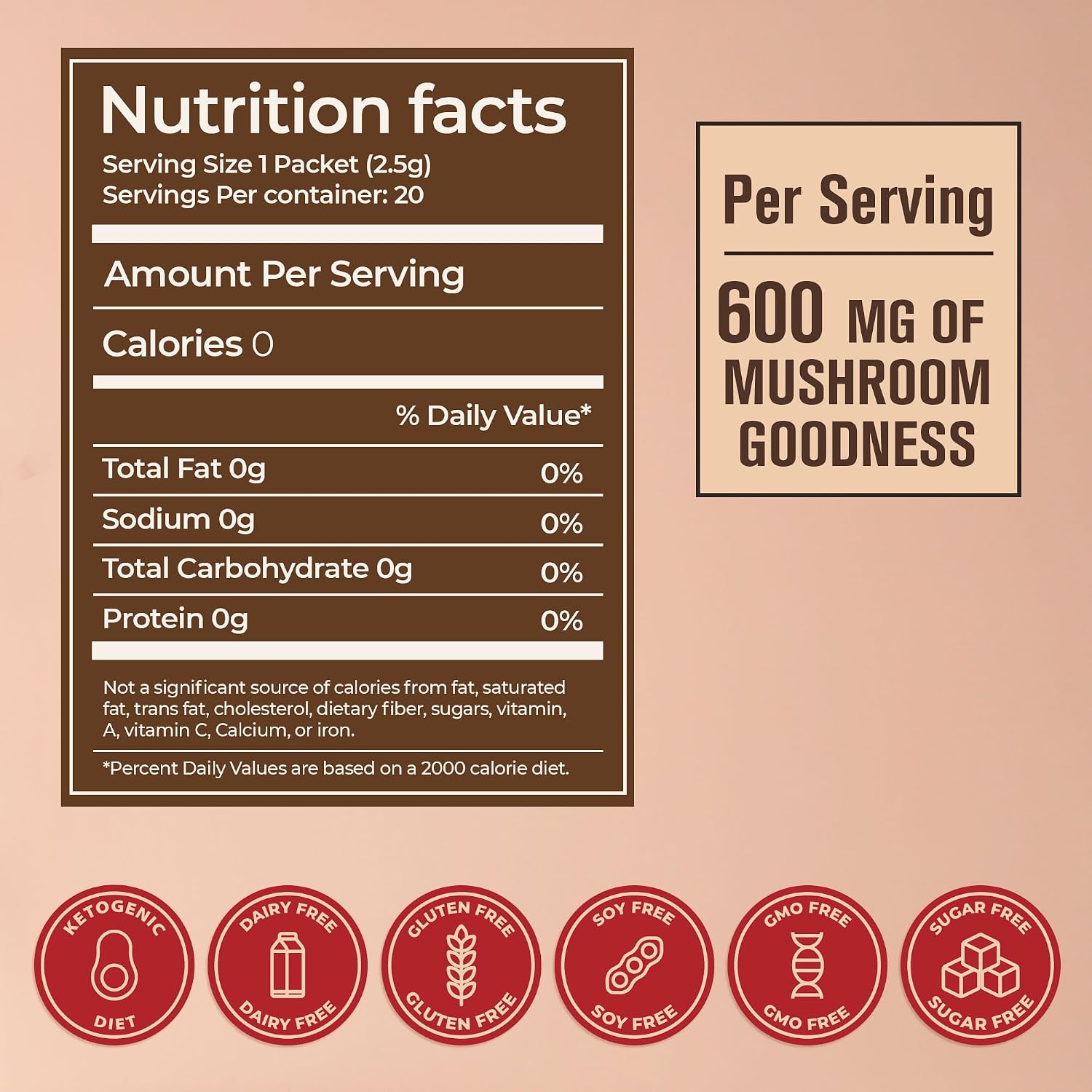 Detalle 1 de ShroomDNA Mushroom Coffee, 20 Count