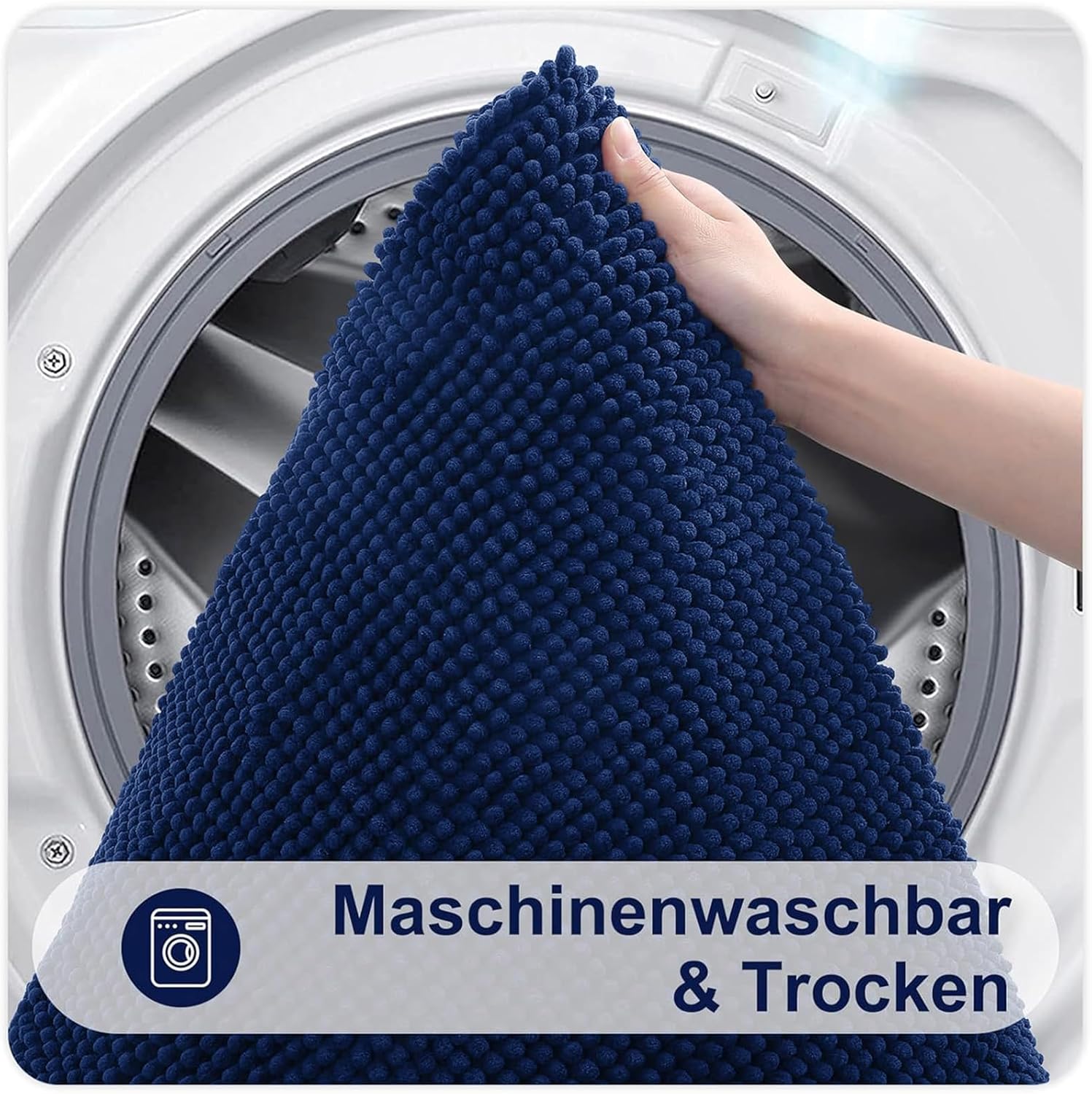Thumbnail 4 de Homaxy Chenille Badematte mit 50x80 cm