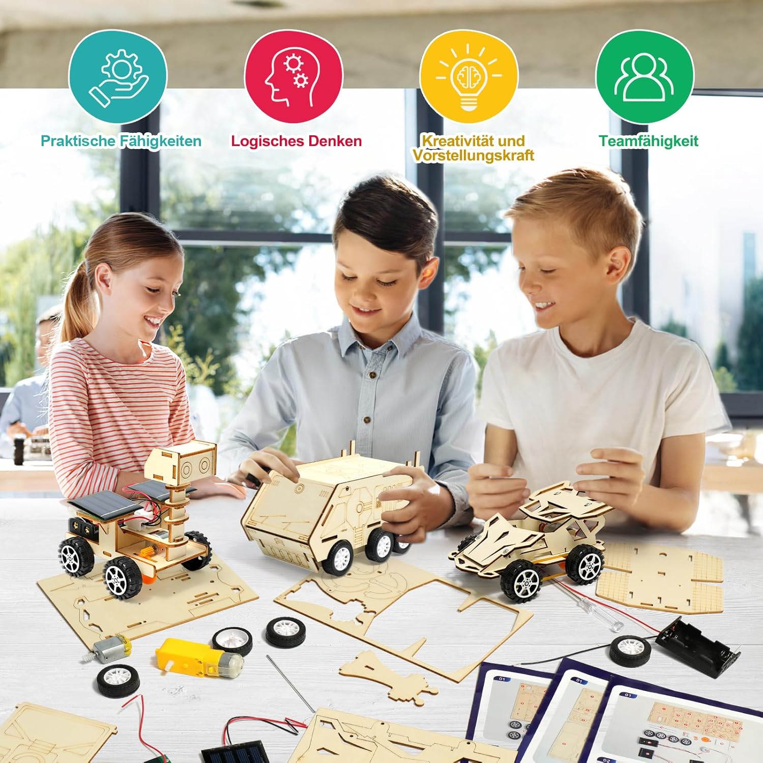 Detalle 2 de Experimentierkasten Auto 6‑in‑1 für Kinder