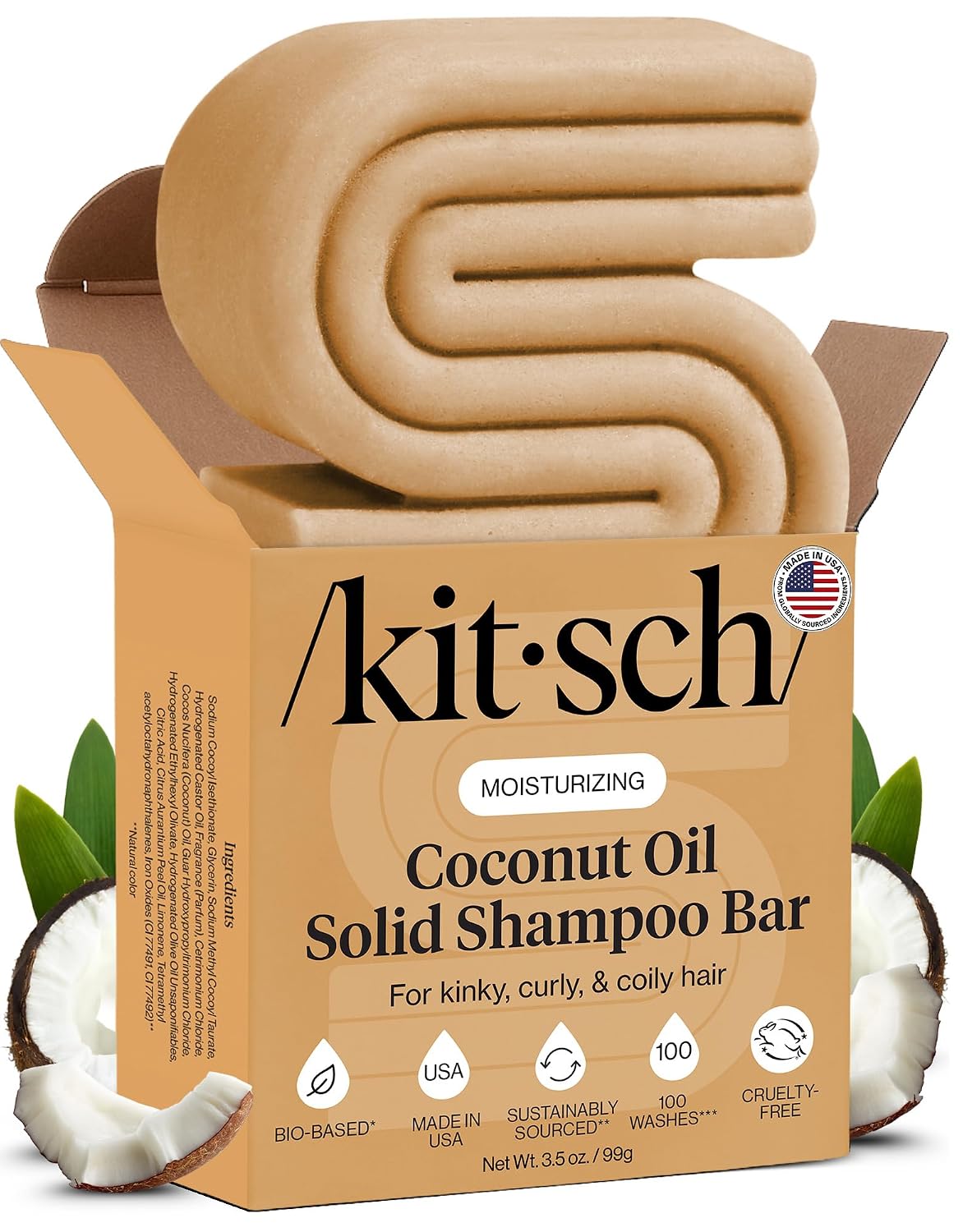 Detalle de Kitsch Shampoo Bar, 3.5 oz