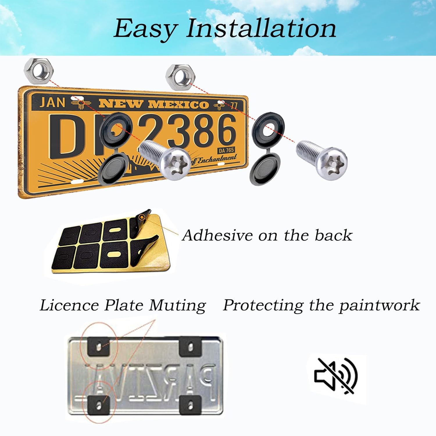 Thumbnail 4 de BSDYCL anti theft number plate screws M6