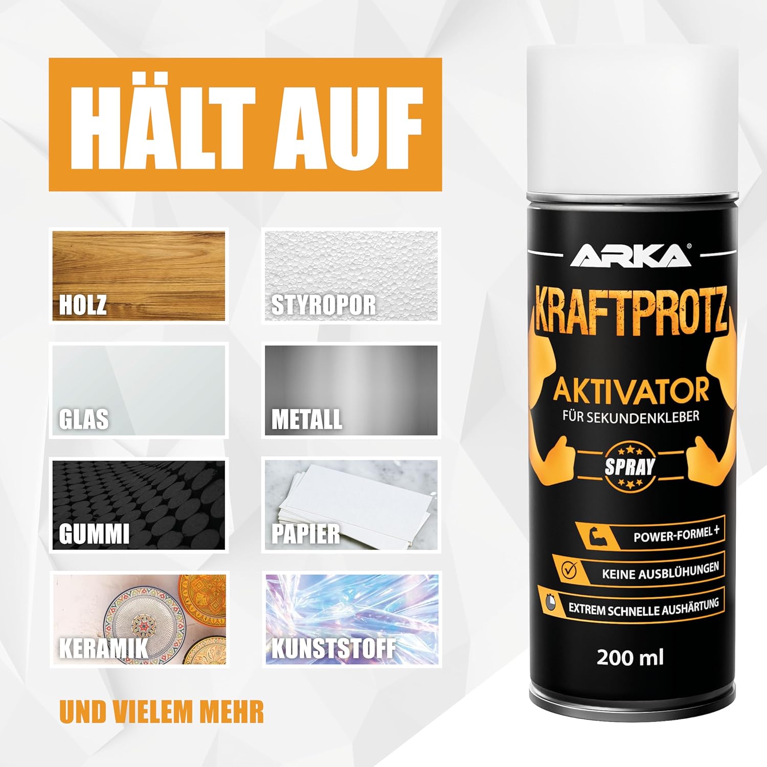 Detalle 2 de KRAFTPROTZ Aktivator Spray 200 ml für Sekundenkleber