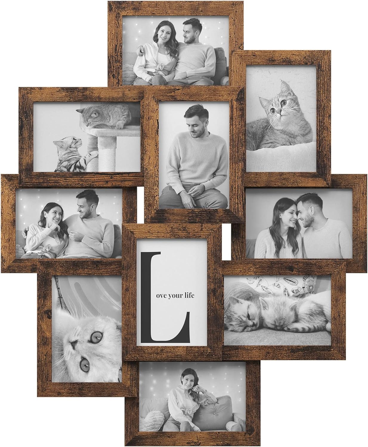 Detalle de SONGMICS RPF020X01 collage frame 10×4x6 photos 🖼