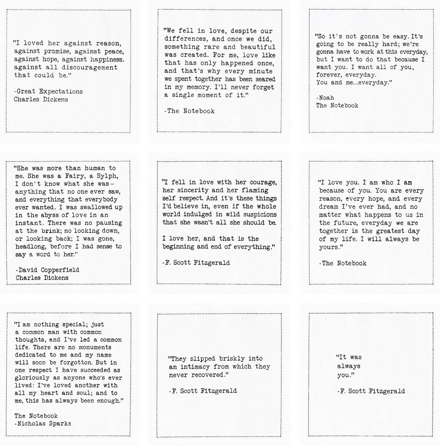 Detalle de Five Star Napkins Romantic Quotes 50 napkins