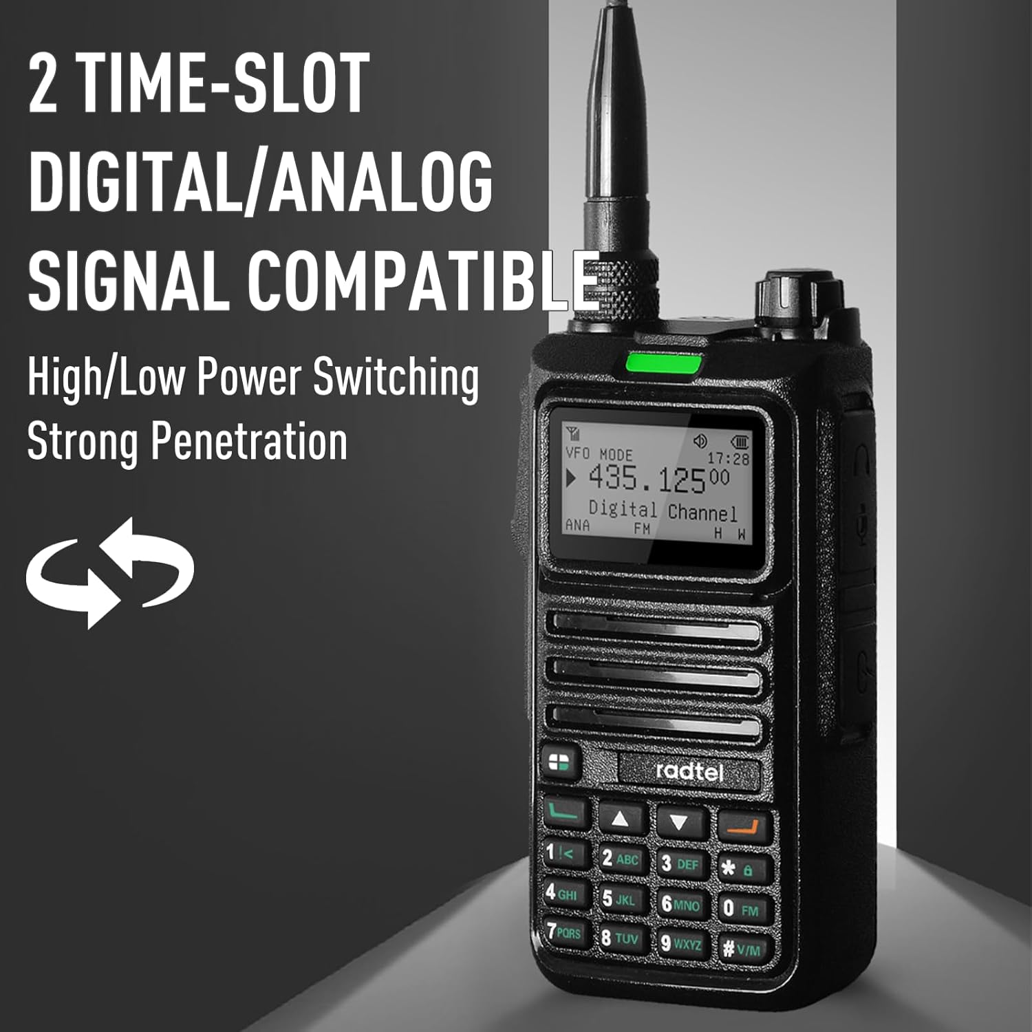 Detalle de Radtel RT-4D DMR radio, 1024 canali
