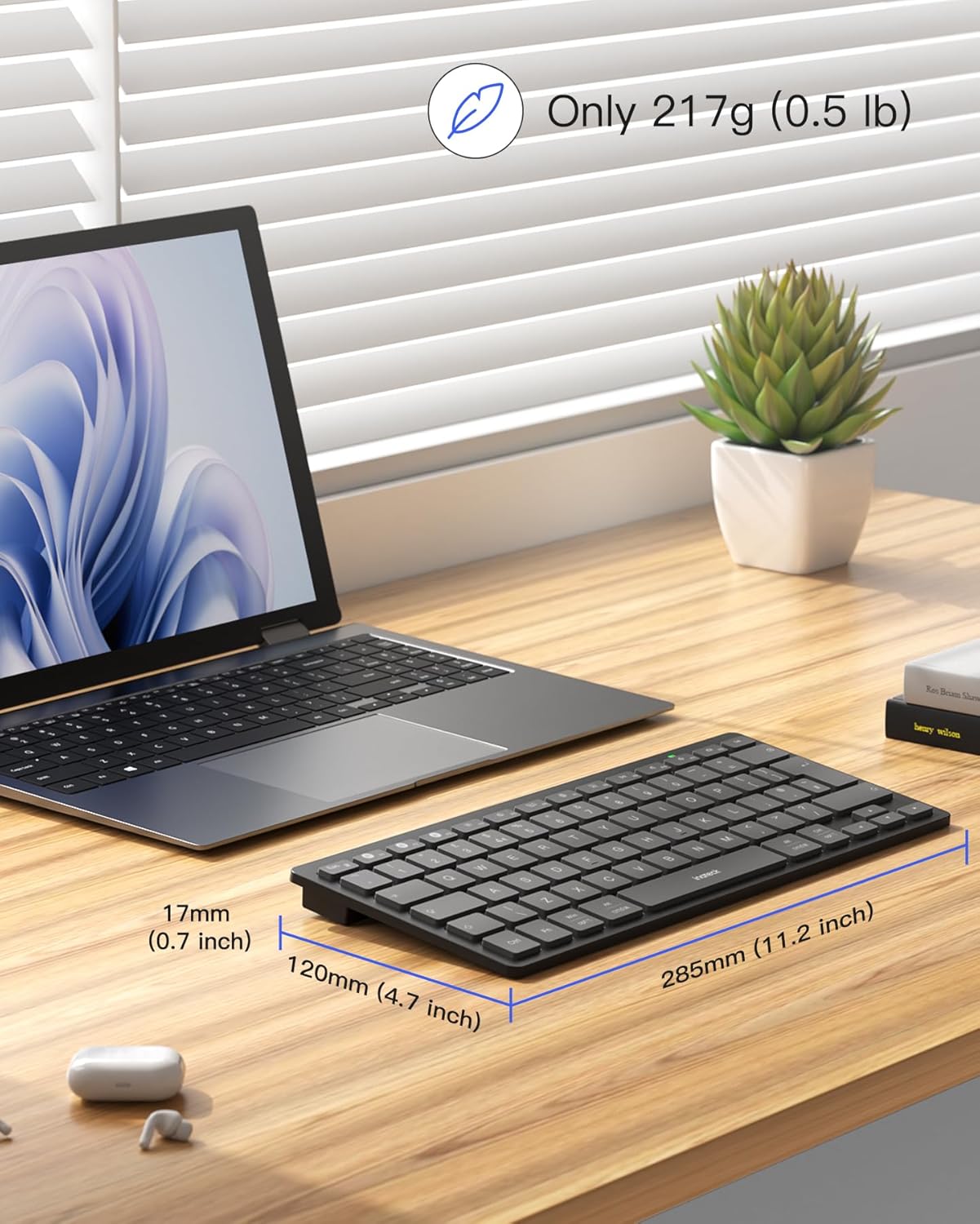 Thumbnail 4 de Inateck KB01003 Bluetooth multi-device keyboard 3‑device compact
