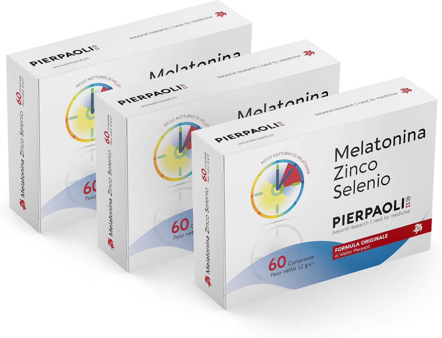 Detalle 2 de Pierpaoli Melatonina Zinco Selenio 60 Compresse: supporto al sonno e difese quotidiane