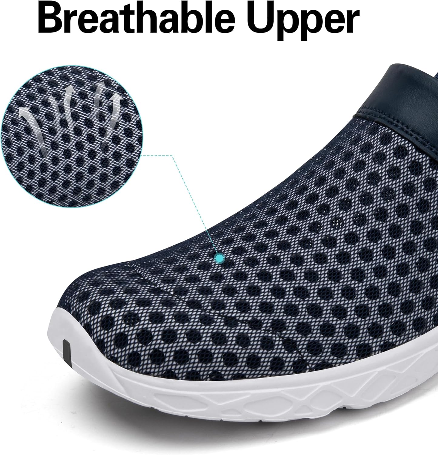 Detalle de SAGUARO Unisex Clogs für den Sommer – leichte Hausschuhe/Gartenschuhe in Deep Blau