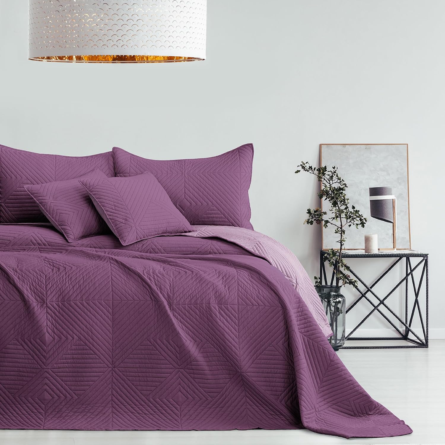 Thumbnail 6 de AmeliaHome Softa bedsprei 260 x 280 cm, dubbelzijdig polyester in beige-cappuccino